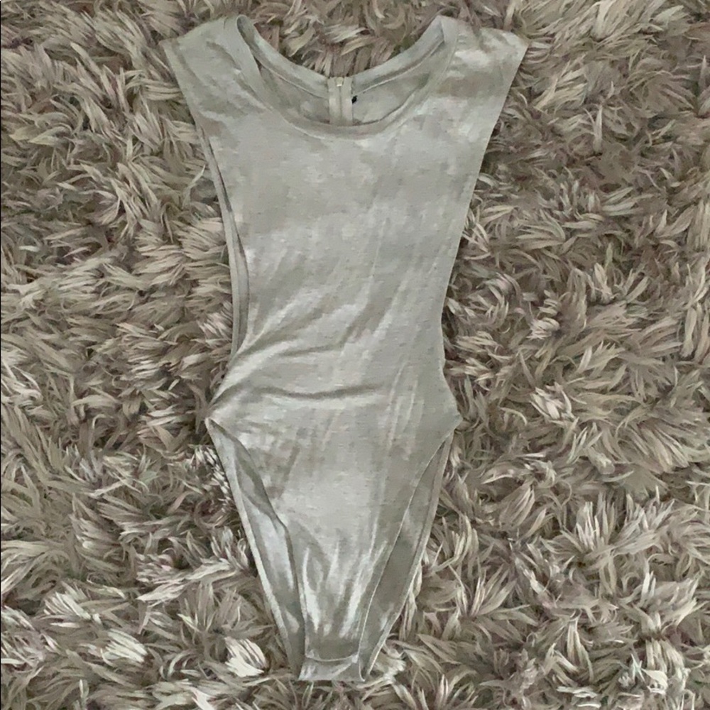 Zipper Back Bodysuit